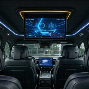 Ceiling‑mounted screen